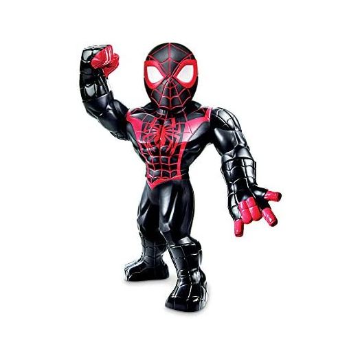 Super Hero Adventures Playskool Heroes Mega Mighties Marvel Kid Arachnid, Collectible 10-Inch Action Figure, Toys for Kids Ages 3 and Up , Black
