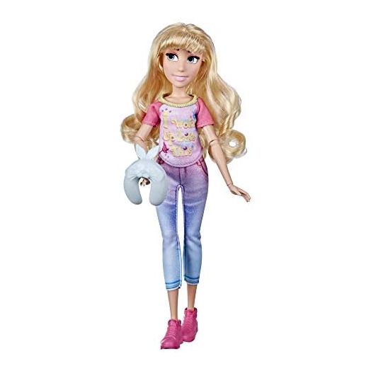 Disney Princess Comfy Squad Aurora Fashion Doll, Toy Inspired by The Movie Ralph Breaks The Internet, Casual Outfit Doll for Girls 5 and Up , Pink
