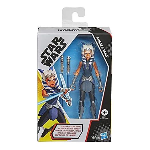 Star Wars Galaxy of Adventures Ahsoka Tano Toy 5-Inch-Scale Action Figure with Fun Lightsaber Accessory Feature, Toys for Kids Ages 4 and Up
