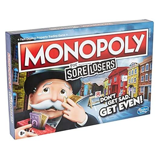 Hasbro Gaming Monopoly for Sore Losers Board Game for Ages 8 and Up, The Game Where it Pays to Lose