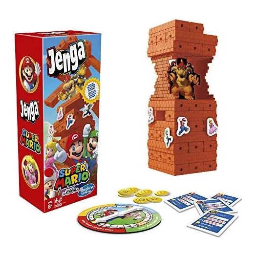 Hasbro Gaming Jenga: Super Mario Edition Game, Block Stacking Tower Game for Super Mario Fans, Ages 8 and Up (Amazon)