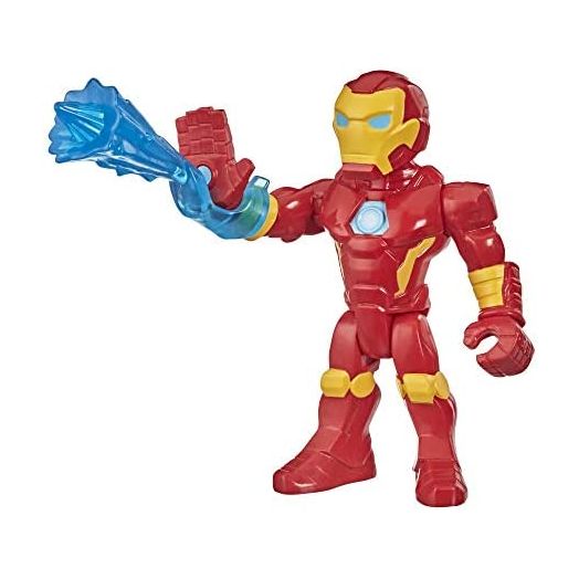 Playskool Heroes Marvel Super Hero Adventures Mega Mighties Iron Man Collectible 10-Inch Action Figure, Toys for Kids Ages 3 and Up