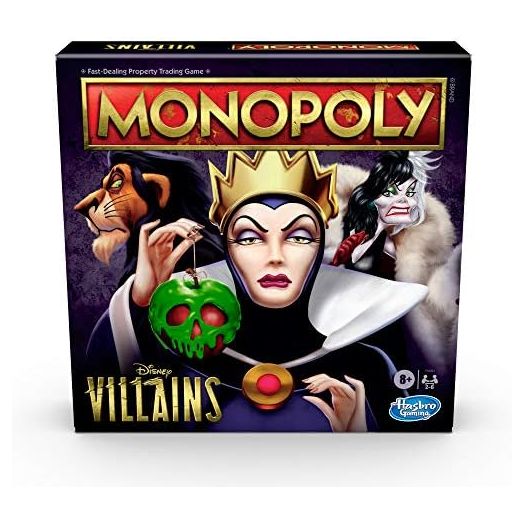 Monopoly: Disney Villains Edition Board Game for Kids Ages 8 and Up, Play as a Classic Disney Villain