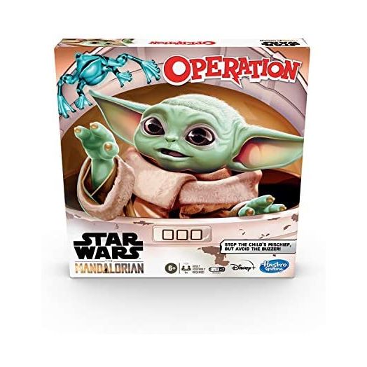 Hasbro Gaming Operation Game: Star Wars The Mandalorian Edition Board Game for Kids