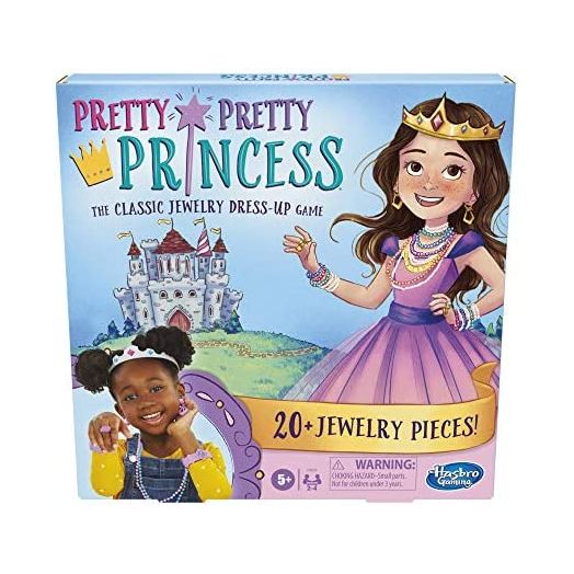 Hasbro Gaming Pretty Pretty Princess Board Game, The Classic Jewelry Dress-Up Game, for 2-4 Players