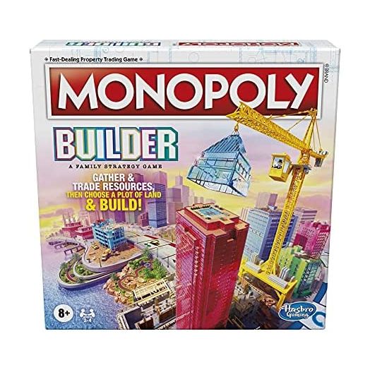Monopoly Builder Board Game, Board Games for Kids