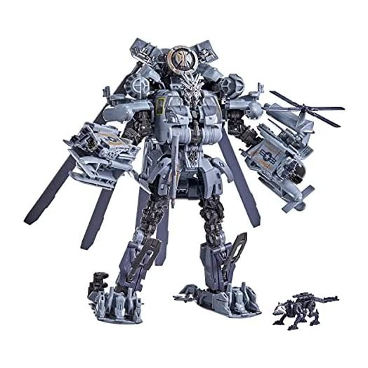 Transformers Toys Studio Series 73 Leader Class Revenge of The Fallen Grindor and Ravage Action Figure - Kids Ages 8 and Up, 8.5-inch