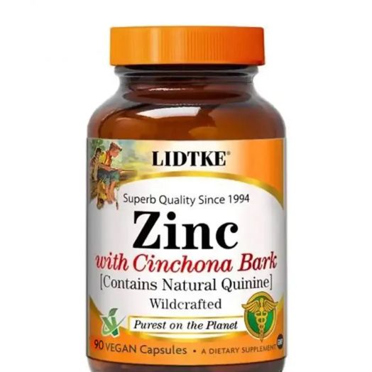 Lidtke Zinc with Cinchona Bark - 90 Vegan Capsules