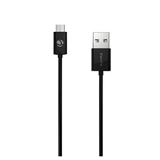 Truwire Micro USB to USB 2.0 Sync Data & Charger Cable Cord 3 Ft (1M) for Samsung Galaxy S II/2 Skyrocket HD, Galaxy S Aviator, Galaxy S Blaze 4G, Samsung Galaxy S3 / S4 Black