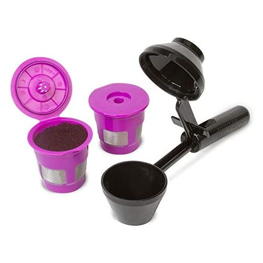 Cafe Fill Value Pack by Perfect Pod - Reusable K Cup Coffee Pod Filters & Coffee Scoop, Compatible with Keurig K-Duo, K-Mini, 1.0, 2.0, K-Series and Select Single Cup Coffee Makers