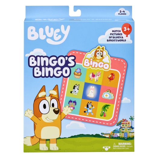 Bluey Bingo's Bingo: Match Pictures of Bluey & Bingo's World, Matching Game, Preschool, Ages 3+