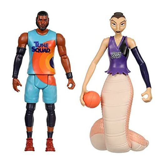 Moose Toys Space Jam: A New Legacy - 2 Pack - On Court Rivals - Lebron & White Mamba, (14578)