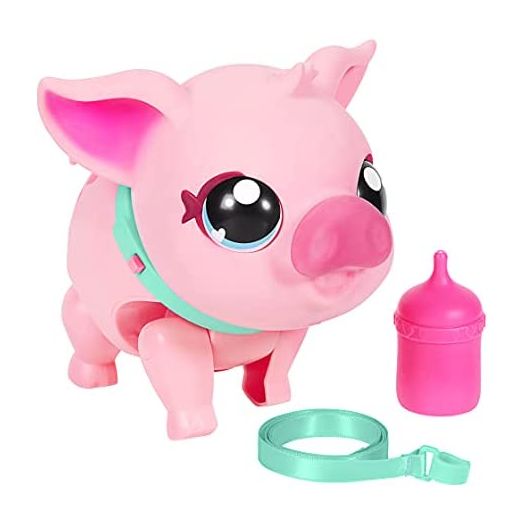 Little Live Pets - My Pet Pig: Piggly | Soft and Jiggly Interactive Toy Pig That Walks, Dances and Nuzzles. 20+ Sounds & Reactions. Batteries Included. for Kids Ages 4+