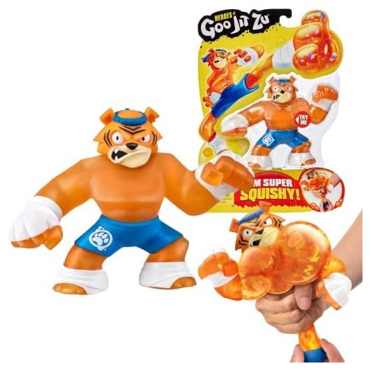 Heroes of Goo Jit Zu - Single Squishy Tiger Action Figure, Tygor