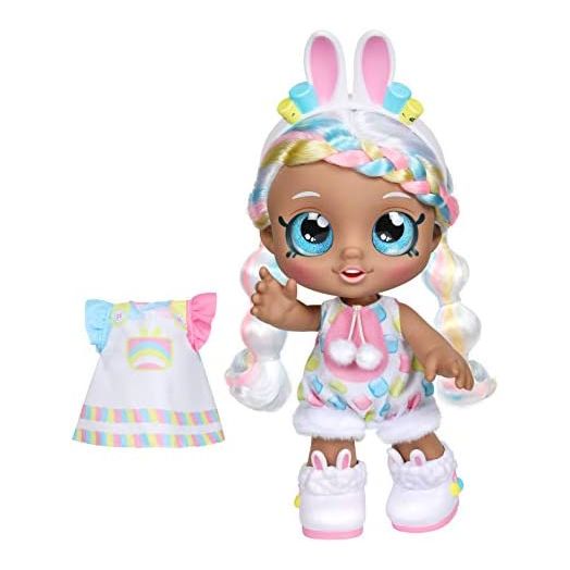 Kindi Kids Dress Up Friends - Pre-School Play Doll, Marsha Mello Bunny - for Ages 3+ | Changeable Clothes and Removable Shoes for Imaginative Kids - Doll Companion
