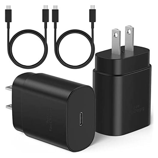 USB C Wall Charger,25W Super Fast Charger Block and 5FT Type C Charger Cable Fast Charging for Samsung Galaxy S22/S22 Ultra/S22+/S21/S21Ultra/S21+/S20/S20Ultra/Note20/Note 20Ultra/Note10+