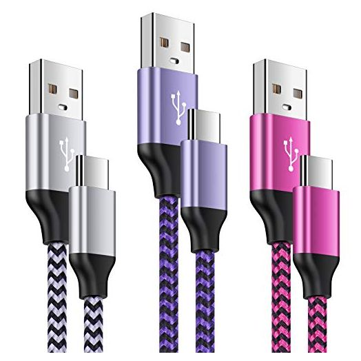 USB Type C Cable Fast Charging C Charger Cord 3 Pack Compatible Moto G Stylus/Play/Power(2021),Razr,G9 Power/Plus/Play, Samsung Galaxy S22/S21/S20 Fe Ultra 5G,S10,Note20/9 A51 A12 A10E A03S A13 A53