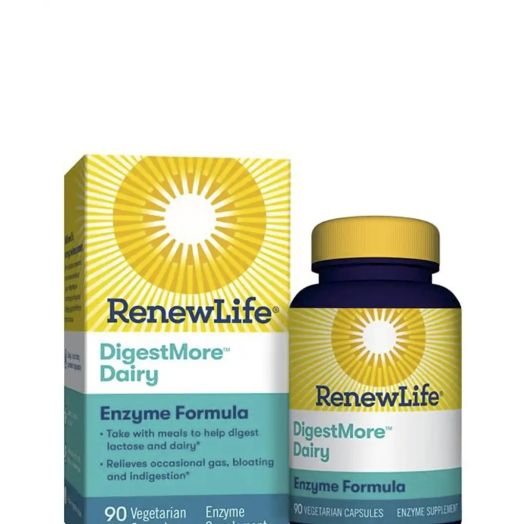 Renew Life DigestMore Dairy - 90 Vegetarian Capsules