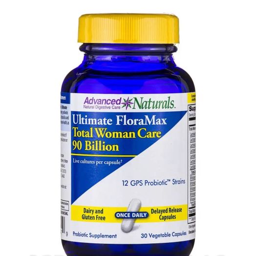 Advanced Naturals Ultimate FloraMax Total Woman Care 90 Billion - 30 Vegetable Capsules