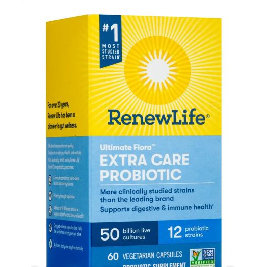 Renew Life Ultimate Flora Extra Care Probiotic 50 Billion CFU - 60 Vegetable Capsules