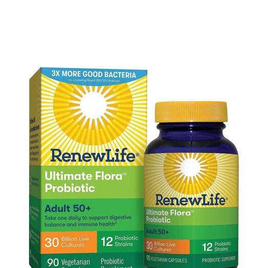 Renew Life Ultimate Flora Adult 50+ Probiotic 30 Billion CFU - 90 Vegetarian Capsules