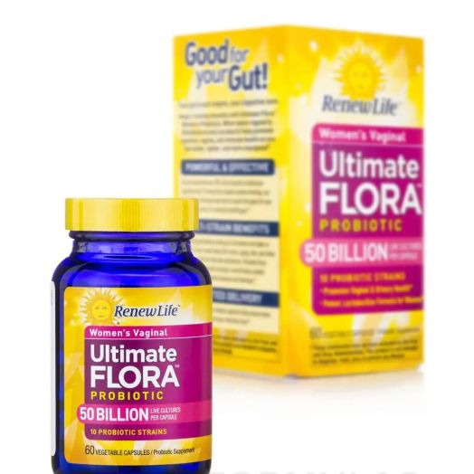 Renew Life Ultimate Flora Women's Vaginal Probiotic 50 Billion CFU - 60 Vegetarian Capsules