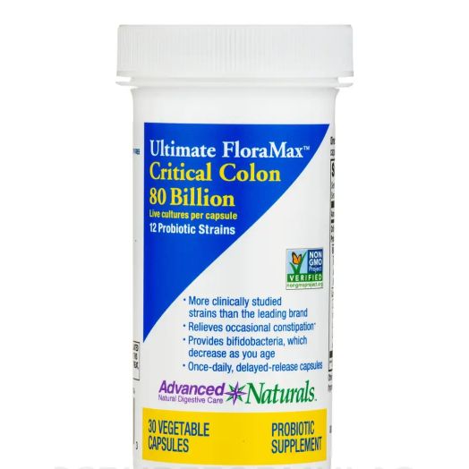 Advanced Naturals Ultimate FloraMax Critical Colon 80 Billion - 30 Vegetable Capsules