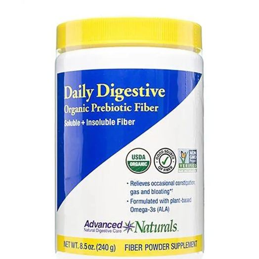 Advanced Naturals Daily Digestive Organic Prebiotic Fiber Powder - 8.5 oz (240 Grams)
