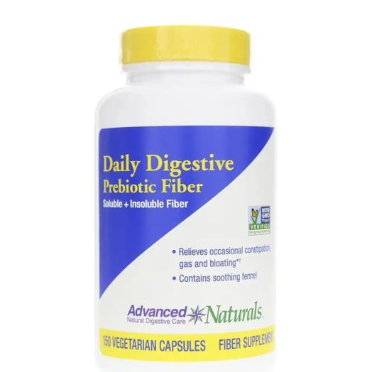 Advanced Naturals Daily Digestive Prebiotic Fiber - 150 Vegetarian Capsules