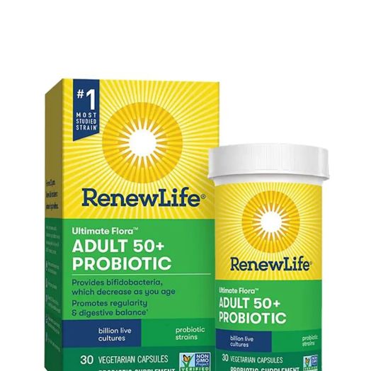 Renew Life Ultimate Flora Adult 50+ Go-Pack Probiotic, 30 Billion CFU - 30 Vegetarian Capsules