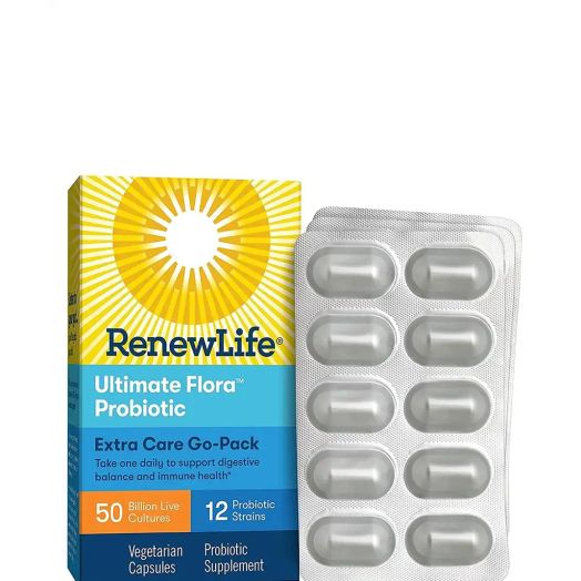 Renew Life Ultimate Flora Extra Care Probiotic Go-Pack 50 Billion CFU - 60 Vegetarian Capsules