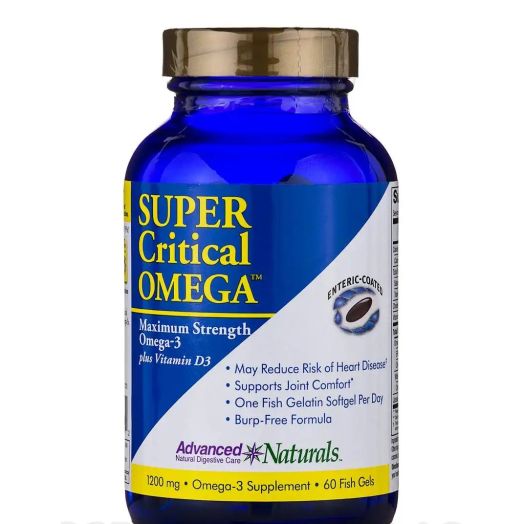 Advanced Naturals Super Critical Omega - 60 Enteric Coated Softgels