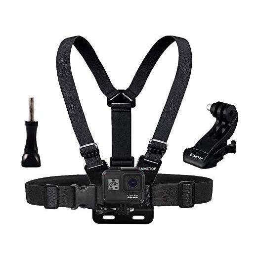 Sametop Chest Strap Mount Harness Chesty Compatible with GoPro Hero10, Hero 9, Hero 8, Hero 7 Black, 7 Silver, 7 White, Hero 6, 5, 4, Session, 3+, 3, 2, 1, Hero (2018), Fusion, DJI Osmo Action Cameras