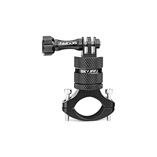 SKYJFFJ Mountain Bike Camera Handlebar Mount for Gopro Hero 10/9/8/7/6/5/4,360 Degree Rotation Aluminum Motorcycle Bicycle Rack Mount Holder for DJI Osmo Action,AKASO/YI & Action Camera Accessories