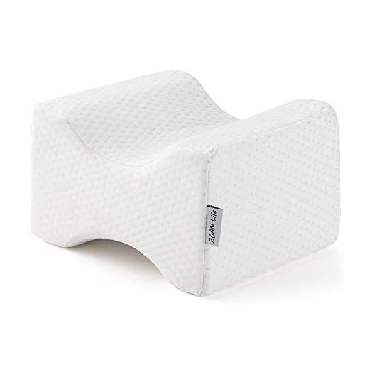 ZOAN Knee Pillows for Side Sleepers, Memory Foam Professional for Back and Hip Pain, Relieve Pregnancy Sciatic Pressure, Better Circulation with Upgrade Removable Cover