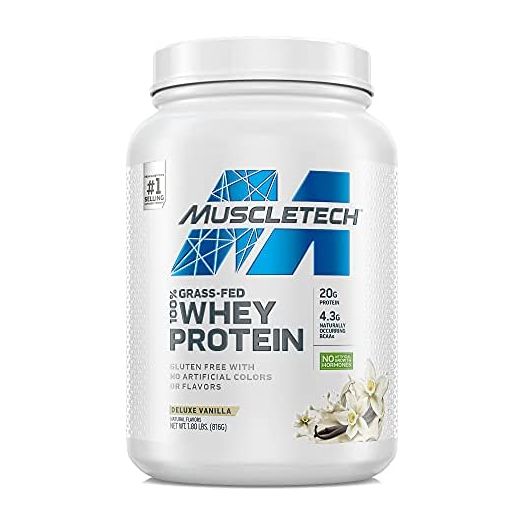 MuscleTech Grass Fed Whey Protein, Protein Powder