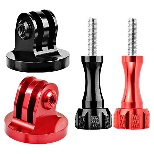 Alumium Tripod Mount Adapter, Gopro Threaded Mount Adapter,Action Camera Tripod Aluminum Mount,for GoPro Max, GoPro Hero, DJI Osmo Action Camera (Two Groups)