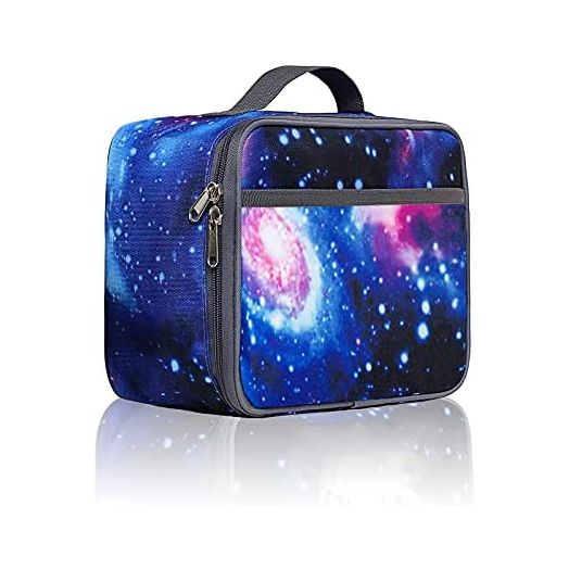Galaxy Insulated Lunch Bag for Boys/Girls, Reusable Cooler Lunch Box for Kids School/Picnic/Travel