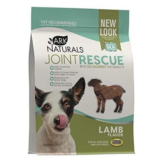 Ark Naturals Sea Mobility Joint Rescue Dog Treats, Lamb Flavor, Joint Supplement with Glucosamine & Chondroitin, 1 Pack