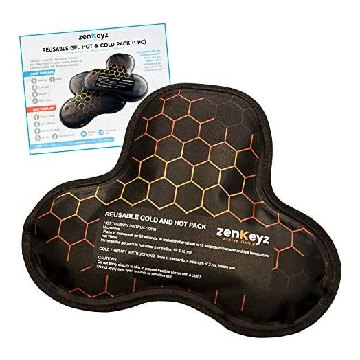 Gel Ice Pack for Injuries - Reusable Cold/hot Pack for Neck, Shoulder, Knee, Hot Cold Therapy for Rotator Cuff Injuries, Bursitis, and Swelling, Large (8'' x 10''), EXTRACOLD for Shoulder Braces