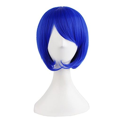 MapofBeauty Women Short Straight Cosplay Party BOB Wig (Navy Blue)