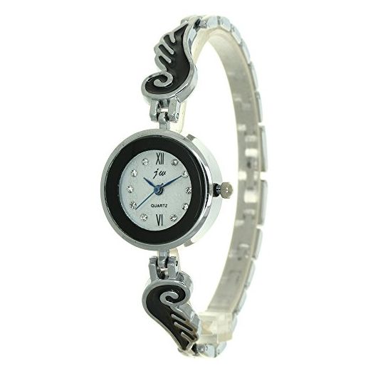 Tiny Rhinestone Roman Numerial Dial Angel Wings Band Jewelry Watch Fashion Gift Women Gem Cut Small Face Quartz Wrist Watches