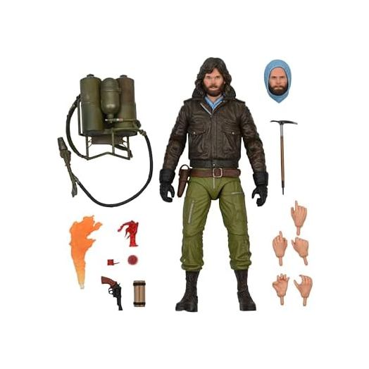 Neca The Thing 7-Inch Scale Action Figure - Ultimate Macready v2 with Interchangeable Head and Hands (Station Survival)