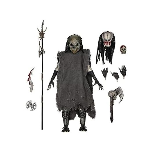 NECA Shaman Predator Ultimate 7-Inch Action Figure with Interchangeable Hands