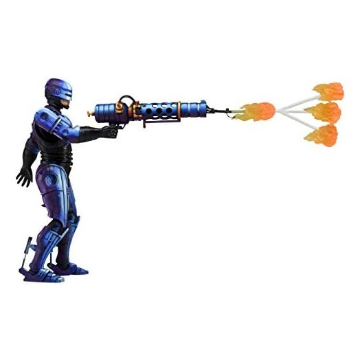 NECA Robocop vs Terminator (93' Video Game) 7" Series 2 Robocop Action Figure with Flamethrower
