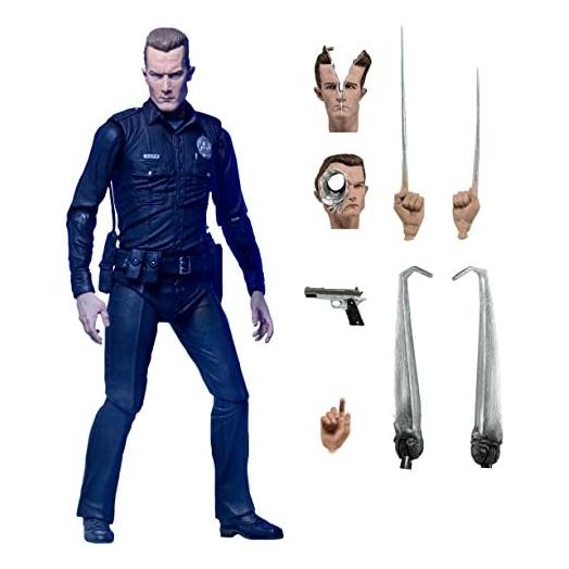 NECA Ultimate T-1000 Terminator Action Figure, 2-7"
