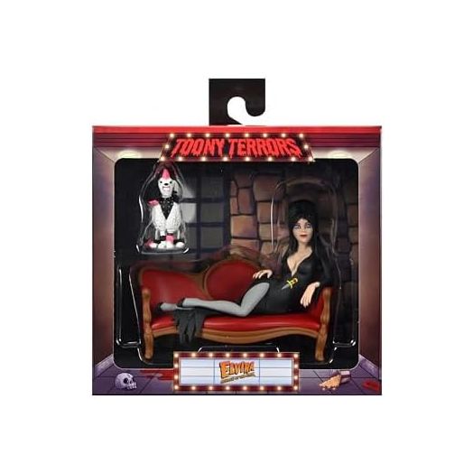 NECA - Elvira on Couch (Toony Terrors) 6" Action Figure Boxed Set