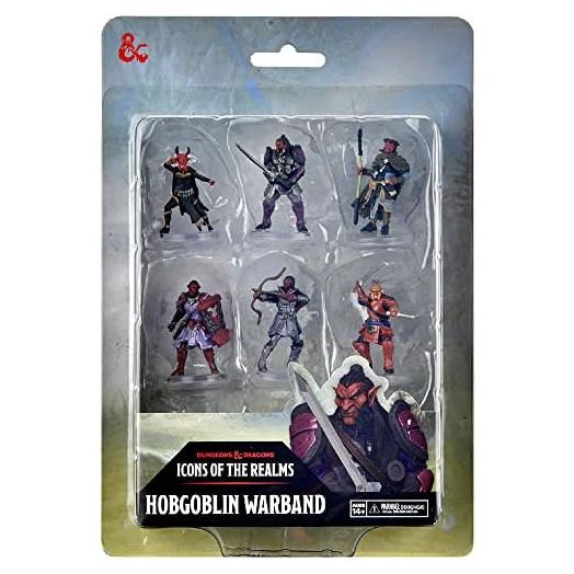 Dungeons & Dragons D&D Icons of The Realms: Hobgoblin Warband - 6 Pre-Painted Figures, Miniatures, RPG