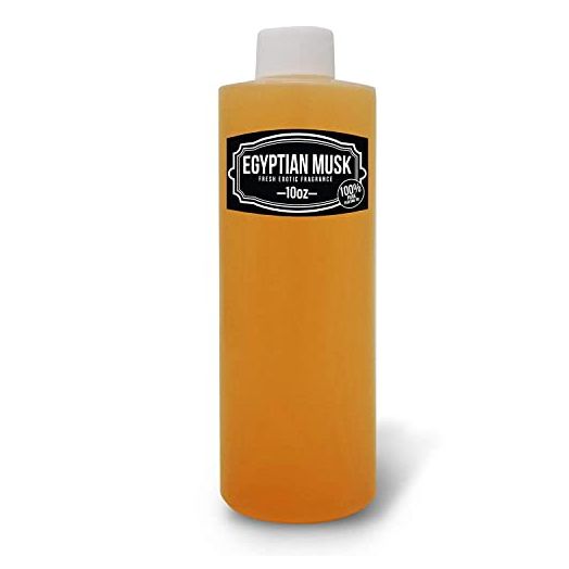 10 oz, Light Brown Egyptian Musk Body Oil Scented Fragrance