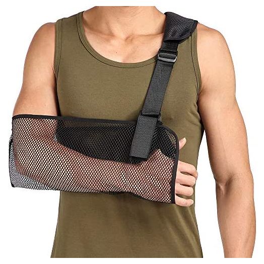 ACKEIVTO Cool Mesh Arm Sling Shoulder Immobilizer Wrist Brace Strap